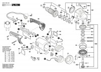 Bosch 3 601 H50 L64 GWS 14-125 Angle Grinder Spare Parts